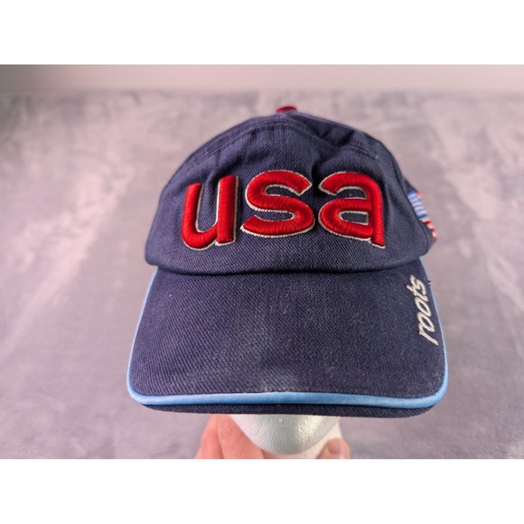 Roots Other - Roots 2002 Winter Olympic Games USA Baseball Cap Navy Blue Adjustable Hat